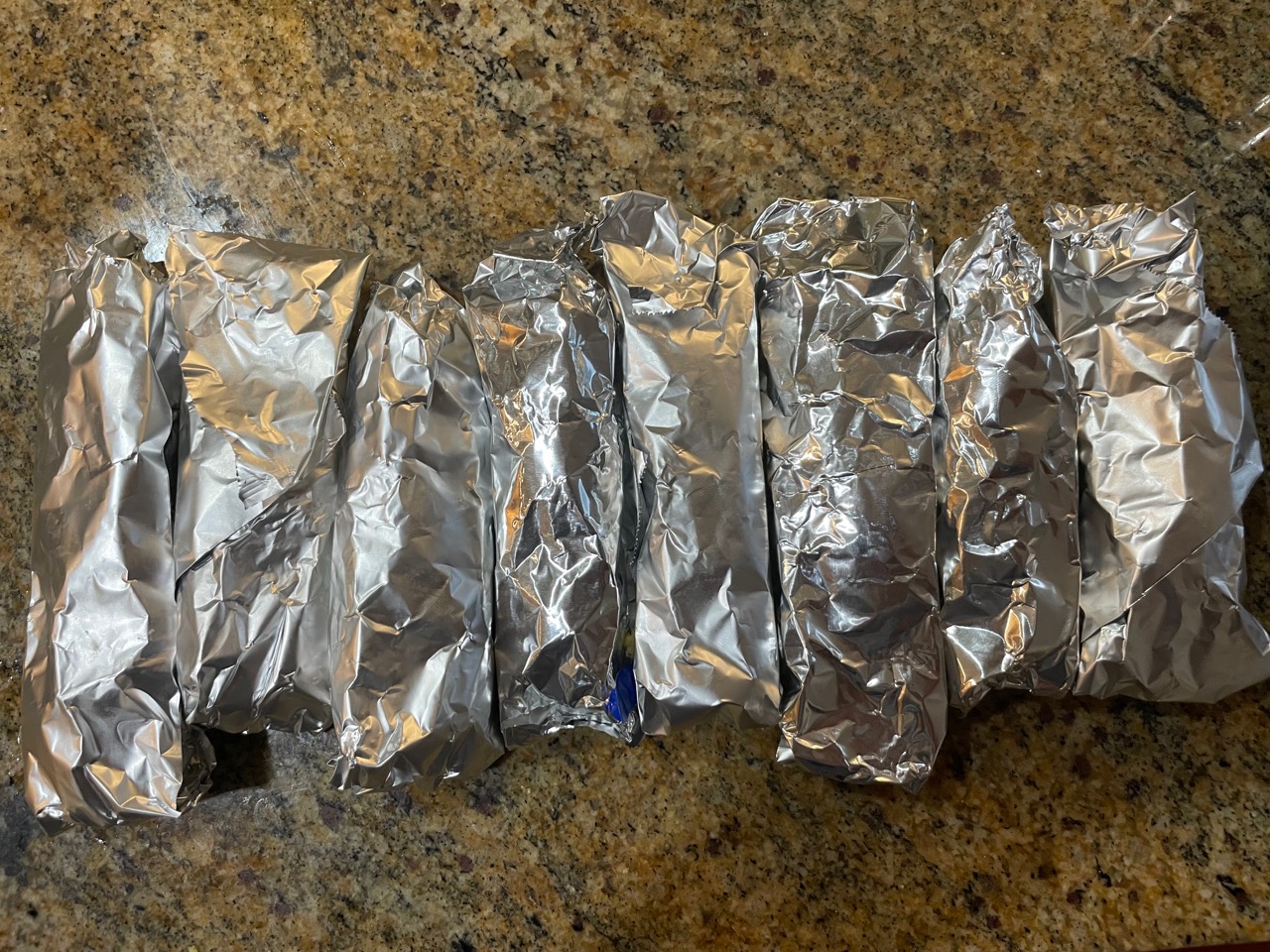 taquitos wrapped in foil